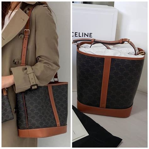 celine bucket|Celine bucket bag triomphe.